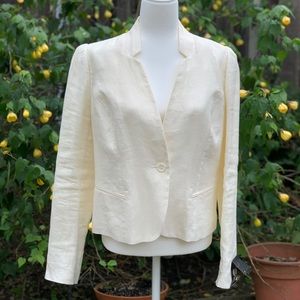 NWT White Linen Banana Republic Blazer